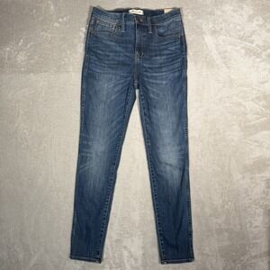 Madewell Women's Size 28 10” High Rise Skinny Blue Jeans Dark Wash